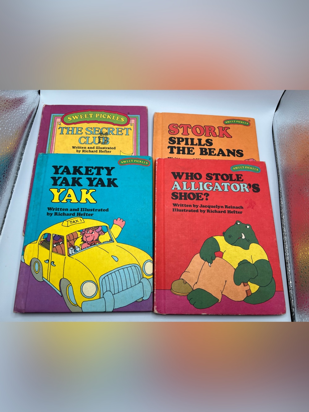 Lot Of 4 SWEET PICKLES Hardbacks Vintage Weekly Reader Reinach + Hefter
